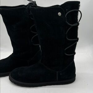 Womens UGG Australia Tasman Black Suede Size 7 Boots
